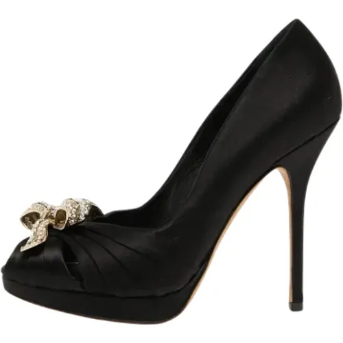 Pre-owned Satin heels , female, Sizes: 4 UK - Dior Vintage - Modalova