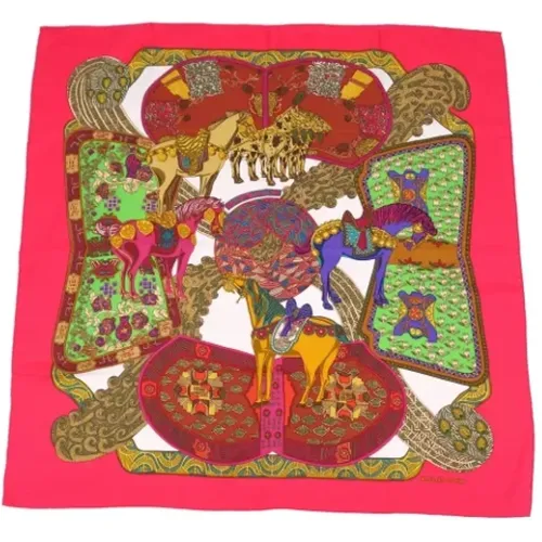 Pre-owned Multicolored Silk Hermès Scarf , female, Sizes: ONE SIZE - Hermès Vintage - Modalova