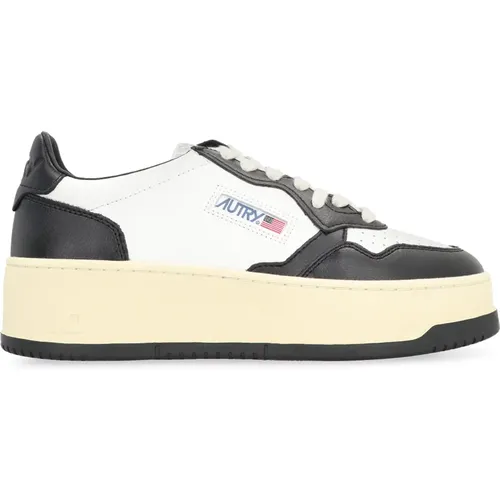 Leather Platform Sneakers Chunky Sole , female, Sizes: 6 UK, 5 UK, 7 UK - Autry - Modalova