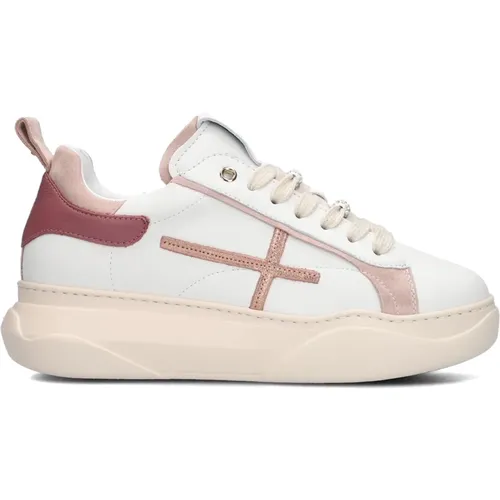 Weiße Low-Top Sneakers Giada , Damen, Größe: 37 EU - Gio+ - Modalova