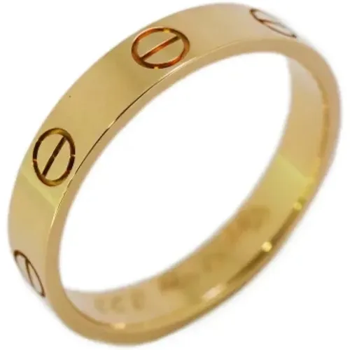 Pre-owned Gold rings , male, Sizes: ONE SIZE - Cartier Vintage - Modalova