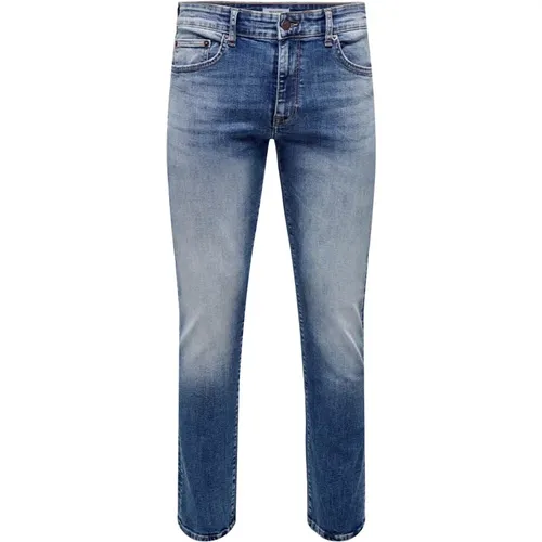 Hose Slim Fit Jeans im 5-Pocket-Style - Only & Sons - Modalova