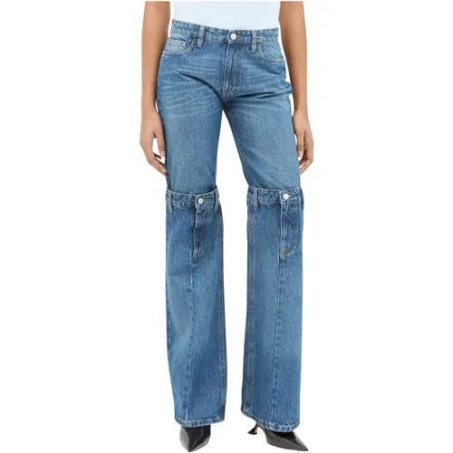 Offene Knie Straight-Leg Jeans - Coperni - Modalova