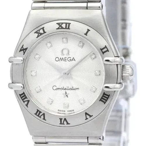 Pre-owned Stainless Steel watches , female, Sizes: ONE SIZE - Omega Vintage - Modalova