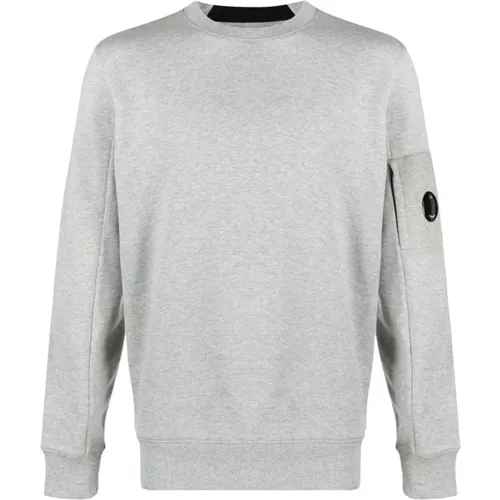 Lens Fleece Sweatshirt , Herren, Größe: L - C.P. Company - Modalova