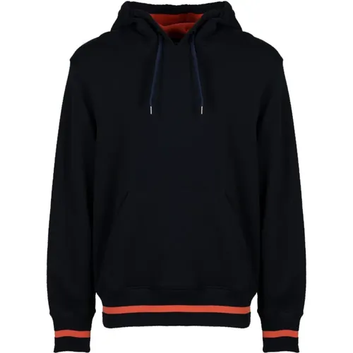 Cotton Hoodie with PS Smile Logo , male, Sizes: S, L - PS By Paul Smith - Modalova