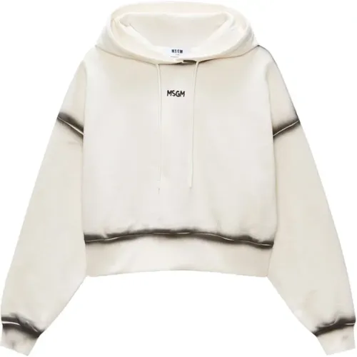 Cremefarbener Pullover für Frauen - MSGM - Modalova