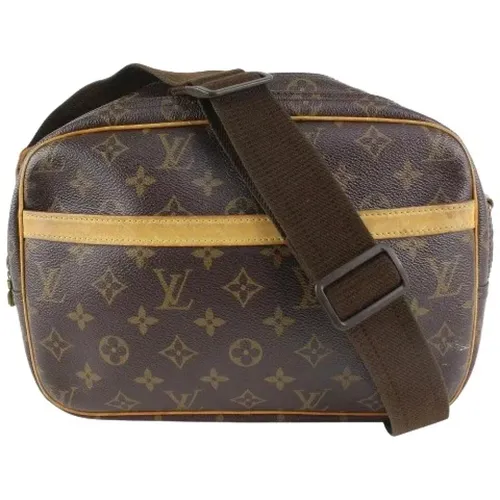 Monogram Crossbody Bag - Pre-owned Reporter PM , female, Sizes: ONE SIZE - Louis Vuitton Vintage - Modalova