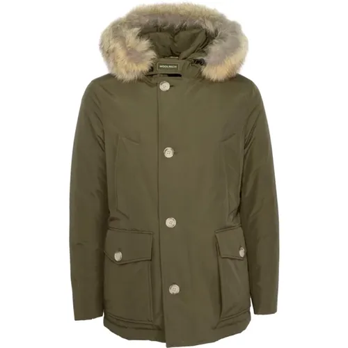 Arctic Anorak Military Style , male, Sizes: 3XL, M - Woolrich - Modalova