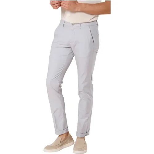 Slim Fit Weiße Chino Hose , Herren, Größe: 4XL - Mason's - Modalova