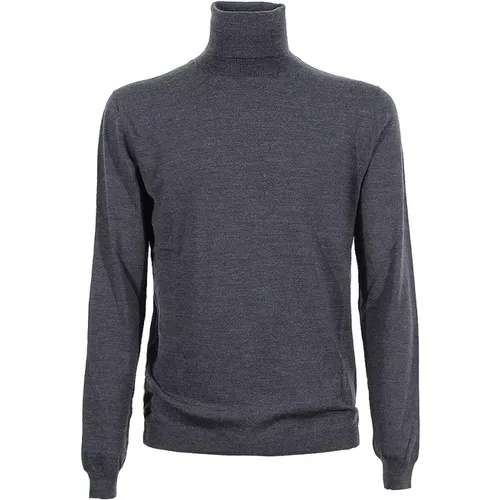 Flexwool Rollkragenpullover, Grau , Herren, Größe: 3XL - Zanone - Modalova