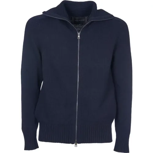 Blauer Strick Cardigan Aw24 , Herren, Größe: XL - Tagliatore - Modalova