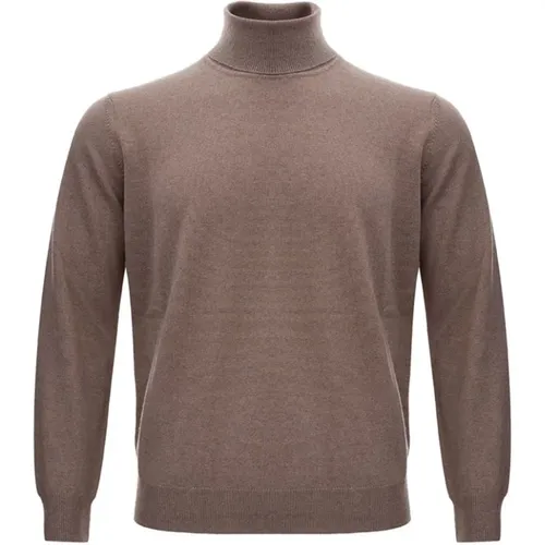 Brauner Wollpullover , Herren, Größe: 2XL - Kangra - Modalova