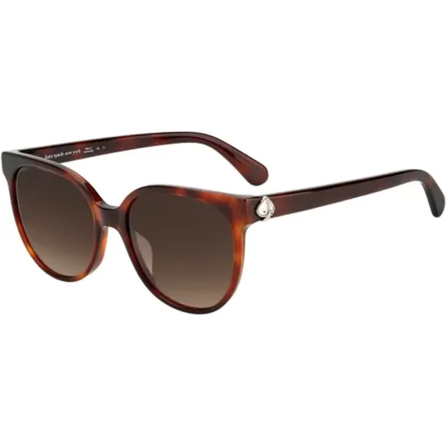 Braune Acetat Sonnenbrille für Frauen - Kate Spade - Modalova