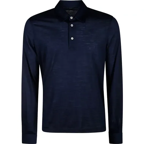 Wool Polo Shirt with Collar , male, Sizes: 3XL - Fedeli - Modalova