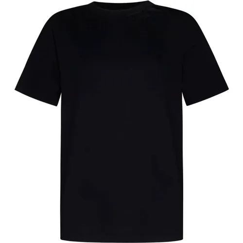 Schwarze T-Shirts und Polos , Damen, Größe: XS - MM6 Maison Margiela - Modalova