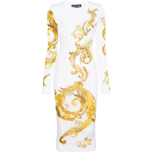 Dresses White , female, Sizes: S - Versace Jeans Couture - Modalova