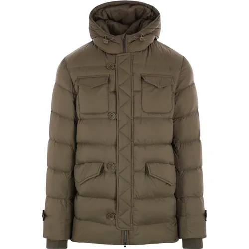 Olivgrüne Nylon Steppjacke Herno - Herno - Modalova