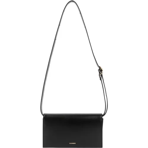 Leather Buckle Handbag , female, Sizes: ONE SIZE - Jil Sander - Modalova