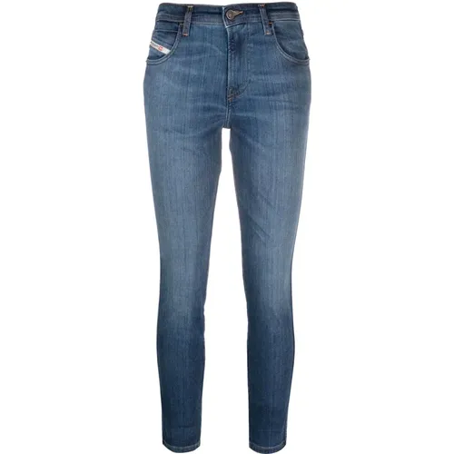 Blaue Slim Jeans für Damen , Damen, Größe: W31 - Diesel - Modalova
