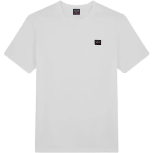Organische Baumwolle Kurzarm T-shirt , Herren, Größe: XL - PAUL & SHARK - Modalova