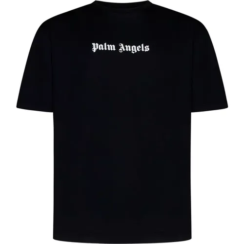 Logo Slim Tee T-shirts Polos , male, Sizes: S, XL, L, M - Palm Angels - Modalova