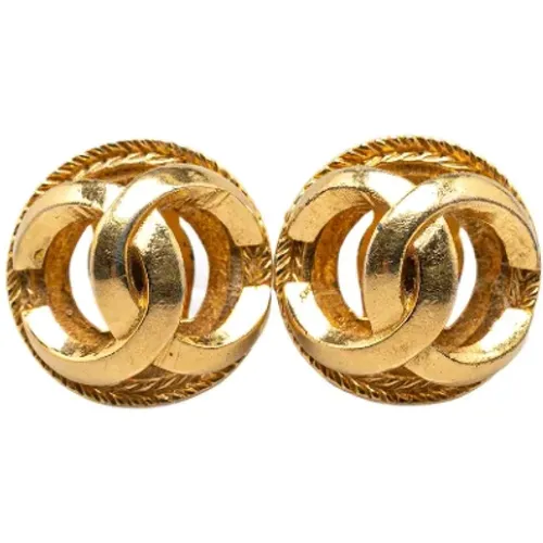 Pre-owned Metal earrings , female, Sizes: ONE SIZE - Chanel Vintage - Modalova