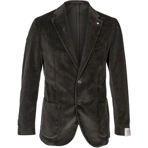 Cotton blazer with wide lapels , male, Sizes: XL, 2XL, S, L - L.b.m. 1911 - Modalova