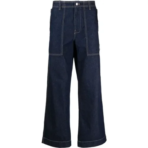 Wide Trousers , male, Sizes: 2XS - Maison Kitsuné - Modalova