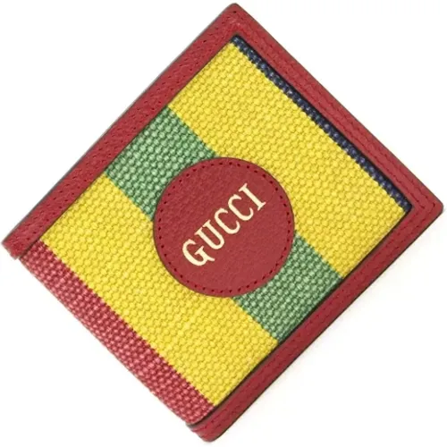 Pre-owned Multicolored Canvas Wallet , female, Sizes: ONE SIZE - Gucci Vintage - Modalova