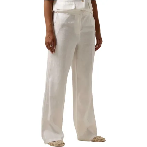 Weite Weiße Hose für Frauen , Damen, Größe: XL - moss copenhagen - Modalova