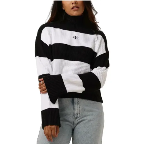 Chunky Sweater Damenstrick , Damen, Größe: L - Calvin Klein - Modalova