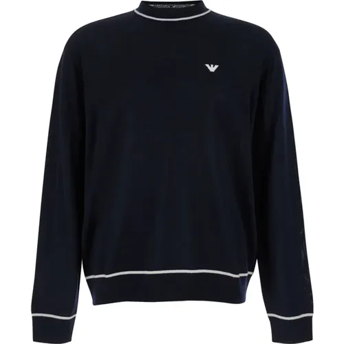 Adler Logo Pullover , Herren, Größe: L - Emporio Armani - Modalova