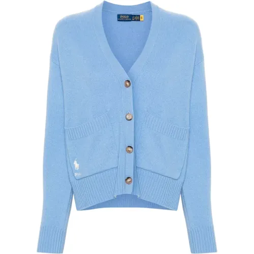 Wool Blend Casual Cardigan , female, Sizes: XL, L - Polo Ralph Lauren - Modalova