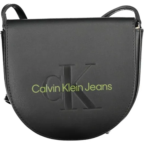 Schwarze Polyethylen-Schultertasche - Calvin Klein - Modalova