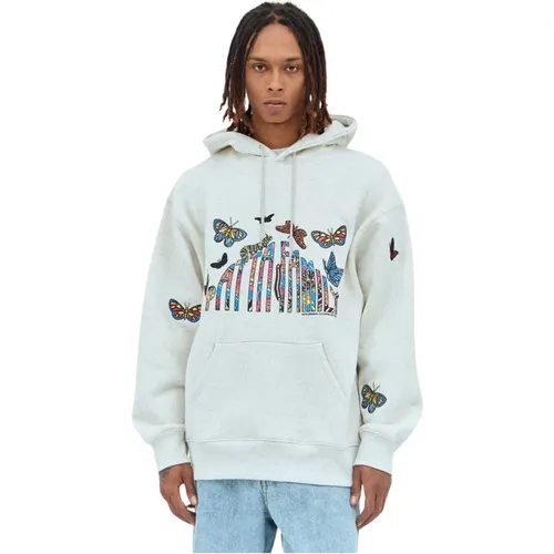 Butterfly Logo Kapuzenpullover , Herren, Größe: L - Patta - Modalova