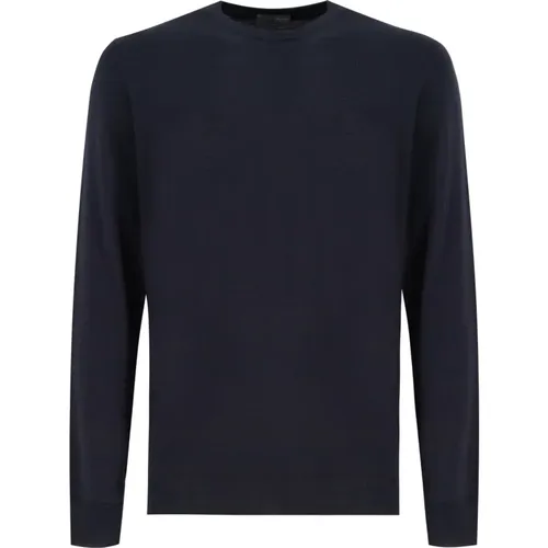 Superfine Merino Wool Crew Neck Sweater , male, Sizes: XL, 2XL, 5XL, L, 3XL, 4XL - Drumohr - Modalova