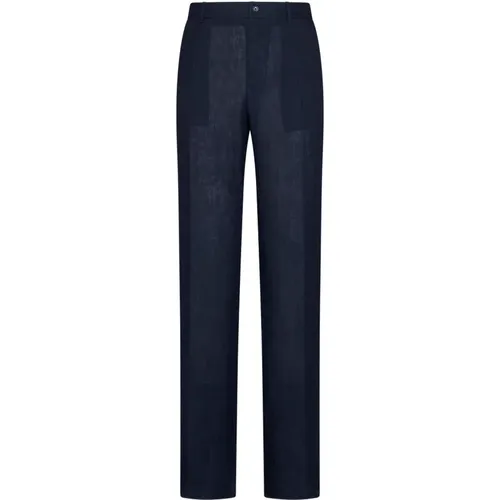 Classic Fit Trousers , male, Sizes: L, XL - Dolce & Gabbana - Modalova