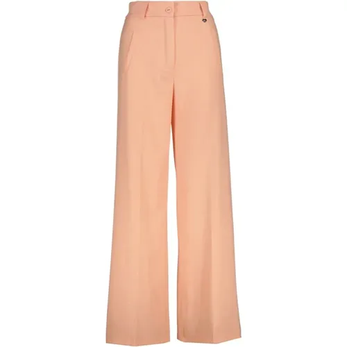 Wide Trousers in Peach , female, Sizes: XL - Amélie & Amélie - Modalova