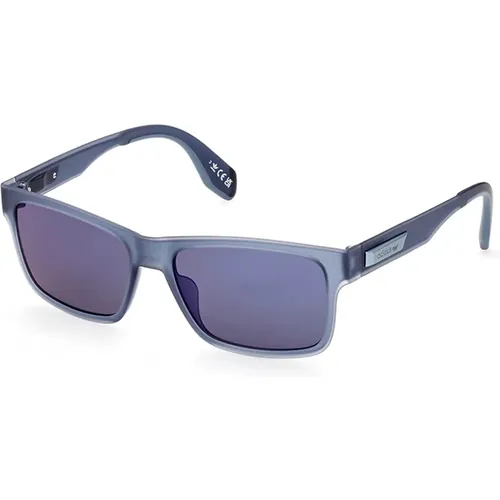 Blaue Spiegel-Sonnenbrille Or0067-91X , Herren, Größe: 55 MM - Adidas - Modalova