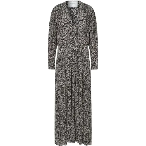 Printed Gray Dress , female, Sizes: M - Isabel marant - Modalova