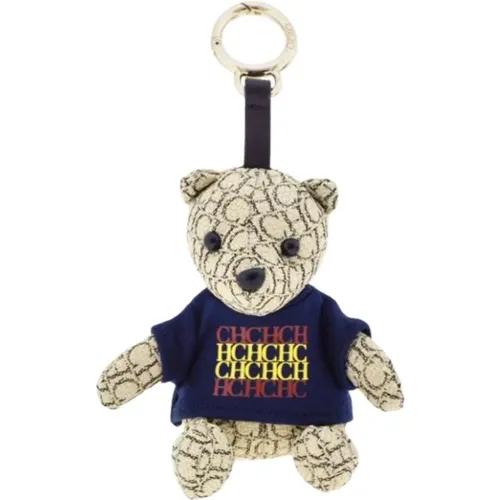 Handcrafted Navy Blue Teddy Bear Charm , female, Sizes: ONE SIZE - Carolina Herrera - Modalova