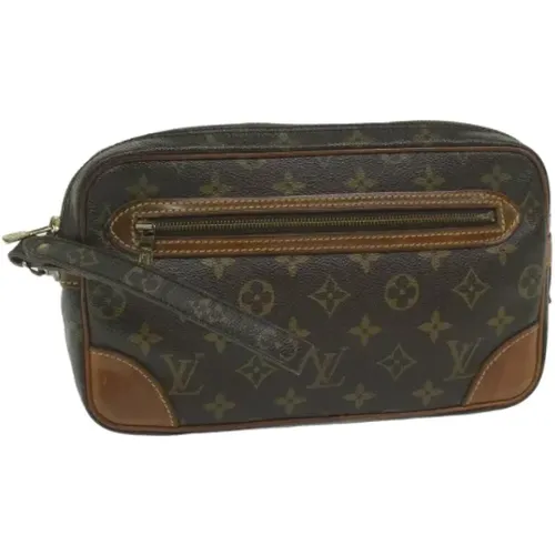 Pre-owned Canvas clutches , female, Sizes: ONE SIZE - Louis Vuitton Vintage - Modalova