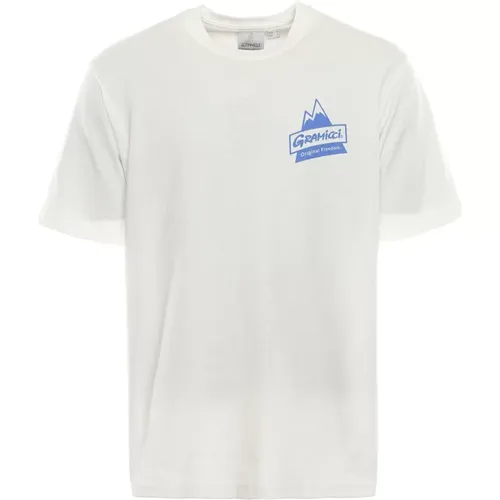 Peak Tee Casual T-Shirt , Herren, Größe: XL - Gramicci - Modalova
