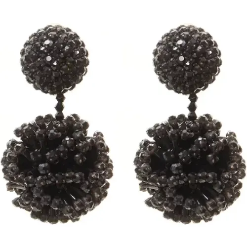 Pre-owned Plastic earrings , female, Sizes: ONE SIZE - Oscar De La Renta Pre-owned - Modalova