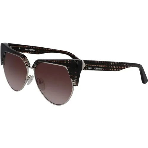 Mode Sonnenbrille Braun Verlauf,Stilvolle Schwarze Sonnenbrille - Karl Lagerfeld - Modalova