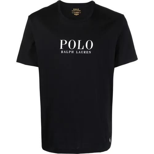 Casual Schwarzes T-Shirt für Männer , Herren, Größe: S - Ralph Lauren - Modalova