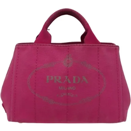 Pre-owned Canvas prada-bags , female, Sizes: ONE SIZE - Prada Vintage - Modalova