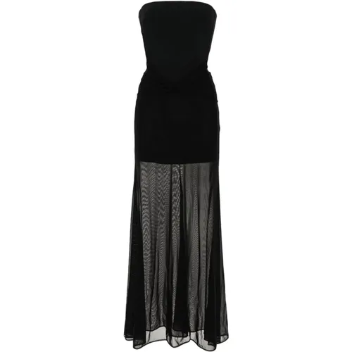 Stunning Perforated Maxi Dress , female, Sizes: XS - David Koma - Modalova