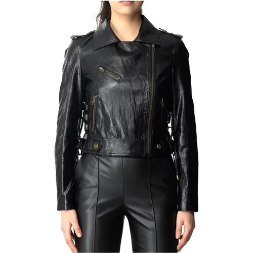 Leather Jackets , Damen, Größe: M - Twinset - Modalova